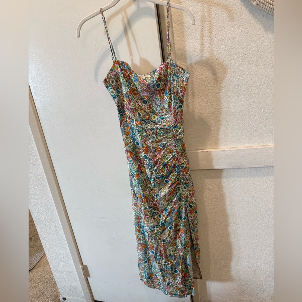 O’Neill Tavia Floral Ruched Midi Dress S - Picture 7 of 12